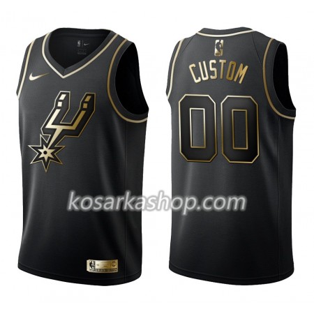 Dres San Antonio Spurs Prilagođeni Nike Crna Golden Edition Swingman